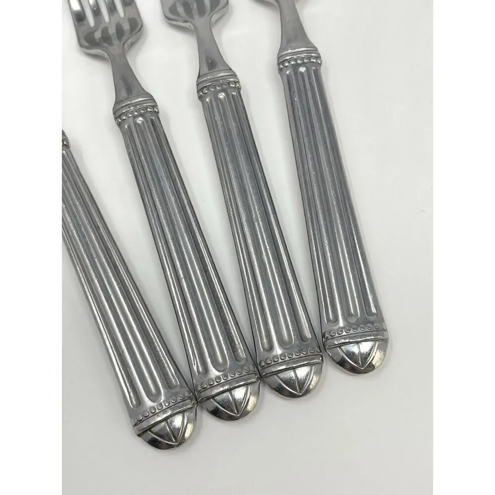 JC PENNEY COLONNADE Stainless Glossy Dinner Place Forks 8.25